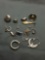 Sterling Silver Jewelry Scrap Lot Earrings - 25 Grams