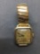 Hamilton Designer Square 28x28mm 14kt Gold-Filled Watch w/ Bracelet Serial Number 0454586