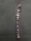 Oval Faceted 7x5mm Amethyst Featured 8in Long Sterling Silver Tennis Bracelet