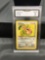 GMA Graded 1999 Pokemon Jungle Unlimited #38 LICITUNG Trading Card - NM-MT 8