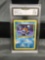 GMA Graded 2000 Pokemon Team Rocket #68 SQUIRTLE Trading Card - NM+ 7.5