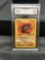 GMA Graded 1999 Pokemon Fossil Unlimited #47 GEODUDE Trading Card - NM+ 7.5