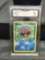GMA Graded 1999 Pokemon Fossil Unlimited #54 SHELLDER Trading Card - MINT 9