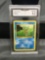 GMA Graded 1999 Pokemon Fossil Unlimited #49 HORSEA Trading Card - NM-MT+ 8.5