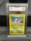 GMA Graded 1999 Pokemon Base Set Unlimited #55 NIDORAN Trading Card - NM-MT+ 8.5