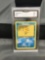 GMA Graded 1999 Pokemon Base Set Unlimited #65 STARYU Trading Card - NM 7