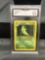 GMA Graded 1999 Pokemon Base Set Unlimited #54 METAPOD Trading Card - EX+ 5.5