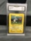 GMA Graded 1999 Pokemon Base Set Unlimited #53 MAGNEMITE Trading Card - NM+ 7.5