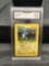 GMA Graded 1999 Pokemon Base Set Unlimited #53 MAGNEMITE Trading Card - NM-MT+ 8.5