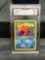 GMA Graded 1999 Pokemon Fossil Unlimited #38 KINGLER Trading Card - NM-MT 8