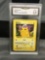 GMA Graded 1999 Pokemon Base Set Shadowless #58 PIKACHU Red Cheeks Trading Card - VG+ 3.5