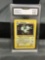 GMA Graded 1999 Pokemon Fossil Unlimited #11 MAGNETON Holofoil Rare Trading Card - VG-EX+ 4.5