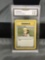 GMA Graded 1999 Pokemon Base Set 1st Edition Shadowless #88 PROFESSOR OAK Trading Card - VG-EX+ 4.5