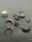 Sterling Silver Jewelry Scrap Lot Earrings - 25 Grams