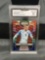 GMA Graded 2018 Panini Prizm World Cup #65 JAMIE VARDY Red Blue Wave Prizm JAMIE VARDY ROOKIE Soccer