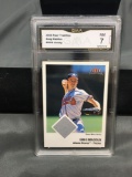 GMA Graded 2003 Fleer Tradition GREG MADDUX Braves Jersey Baseball Card - NM 7