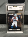 GMA Graded 2016 Panini Prizm #51 CAM NEWTON Panthers Football Card - GEM MINT 10