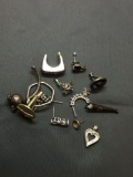 Sterling Silver Jewelry Scrap Lot Earrings - 25 Grams