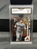 GMA Graded 2020 Topps Chrome Ben Baller #15 DAVID PERALTA Diamondbacks Baseball Card - GEM MINT 10