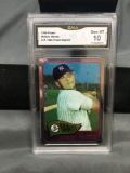 GMA Graded 1996 Finest 65 Reprint MICKEY MANTLE Yankees Baseball Card - GEM MINT 10