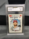 GMA Graded 2019 Topps Heritage #367 BRYCE HARPER Nationals Baseball Card - GEM MINT 10