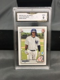 GMA Graded 2020 Bowman 1st Edition JASSON DOMINGUEZ Yankees ROOKIE Baseball Card - MINT 9