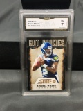 GMA Graded 2012 Score Hot Rookies #22 RUSSELL WILSON Seahawks ROOKIE Football Card - NM 7