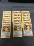 20 Count Lot of Team Rocket Pokemon Starter Meowth 62/82 Trading Cards