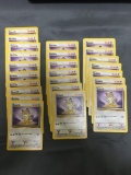 24 Count Lot of Jungle Pokemon Starter Meowth 56/64 Trading Cards