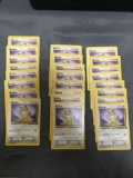 24 Count Lot of Jungle Pokemon Starter Meowth 56/64 Trading Cards