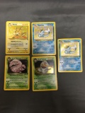 5 Count Lot of Vintage Pokemon Holo Trading Cards