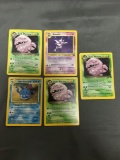 5 Count Lot of Vintage Pokemon Holo Trading Cards