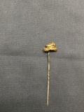 22K Solid Gold Nugget On Hair Pin - 1.2 Grams WOW