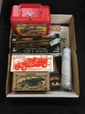 Mixed Lot of In Box Toy Banks, GI Joe Lunchbox and More from Toy Store Closeout