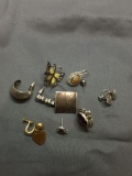 Sterling Silver Jewelry Scrap Lot Earrings - 25 Grams