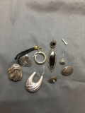 Sterling Silver Jewelry Scrap Lot Earrings - 26 Grams