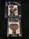 New In Package E.T. The Extraterrestrial Quicklatch Pillow Kit & Rug Kit from Toy Store Closeout