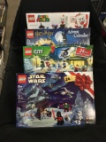 4 Count Lot of Brand New In Package Legos Sets - Star Wars City, Harry Potter & Super Mario