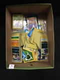 Box of Mixed Yugioh and Vintage Pokemon Cards from Estate Collection with Promos and More