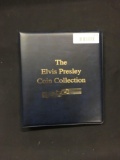 The Elvis Presley Coin Collection Book with $16.50 Face Value in Painted Half Dollars from Estate