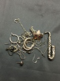 Sterling Silver Jewelry Scrap Lot - 27 Grams