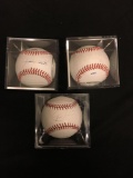 3 Count Lot of Signed Baseballs - Adrian Beltre, Dan Wilson & Felix Hernandez from Estate