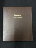 Dansco Coin Book Franklin Half Dollars Collection with 34 Silver Half Dollars from Estate