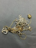 Sterling Silver Jewelry Scrap Lot Chains - 31 Grams