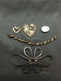 Sterling Silver Jewelry Scrap Lot - 23 Grams