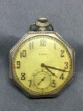 Elgin Designer Round 43mm Diameter Vintage Pocket Watch Serial Number 29406154