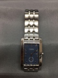 Fossil Designer Rectangular 26x18mm Face Water Resistant Stainless Steel Watch w/ Bracelet Serial