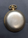 Dufonte Lucien Piccard Designer Gold-Tone Round 45mm Diameter Vintage Pocket Watch