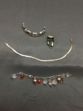 Sterling Silver Jewelry Scrap Lot Bracelets - 28 Grams