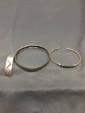 Sterling Silver Jewelry Scrap Lot Bracelets - 25 Grams